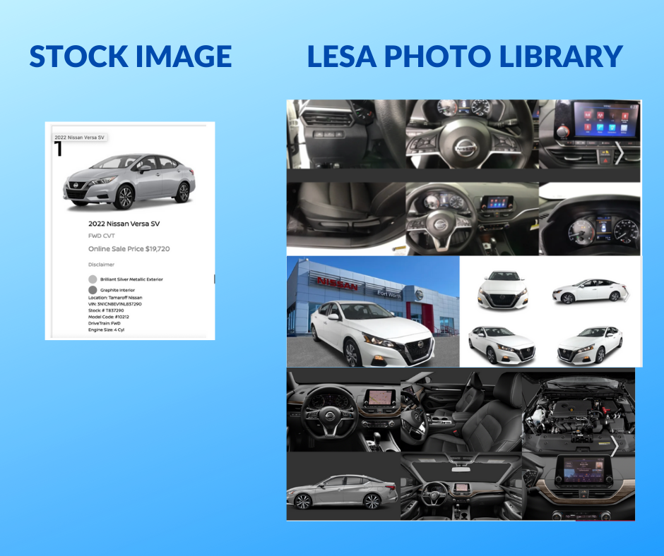 Stock image vs LESA Photo Library